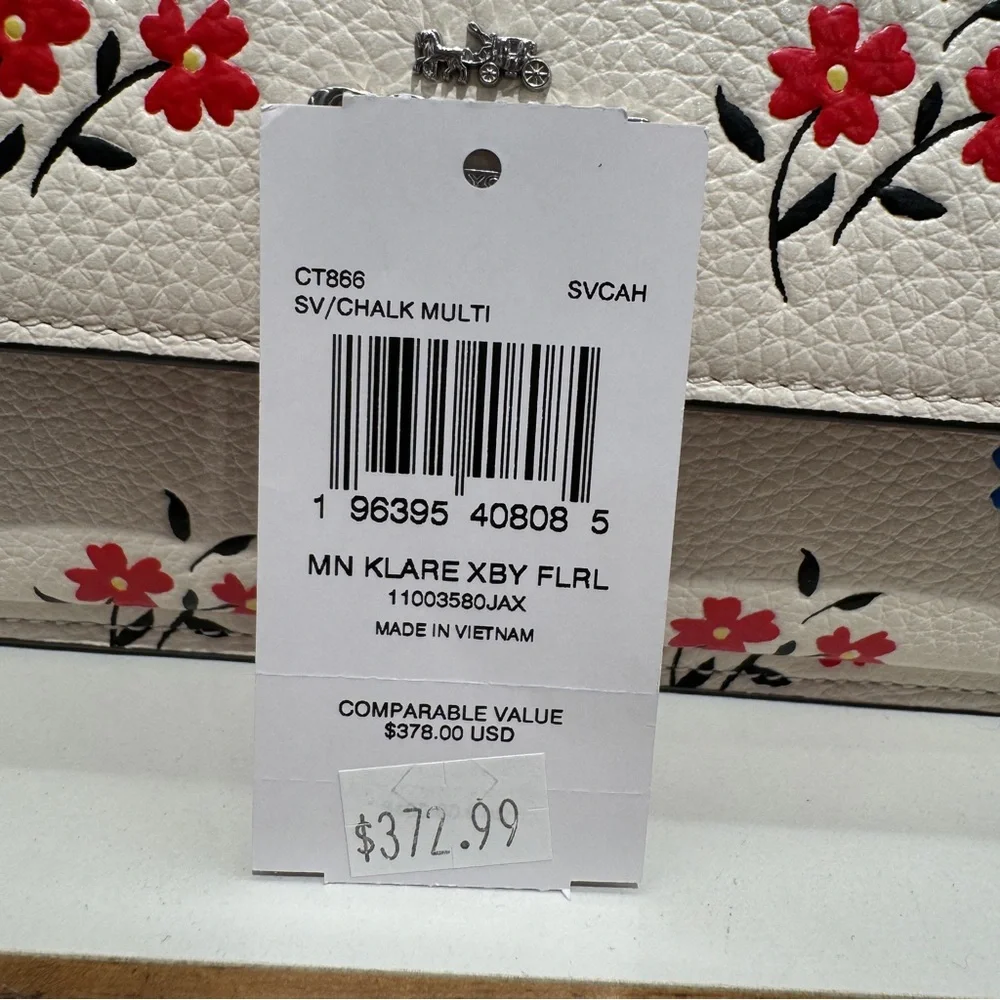 Coach Mini Klare Crossbody With Floral Print CT866 - Picture 8 of 9